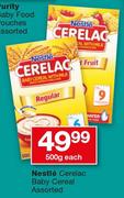 Nestle Cerelac Baby Cereal Assorted-500g Each
