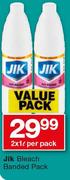 Jik Bleach Banded Pack-2 x 1Ltr Per Pack
