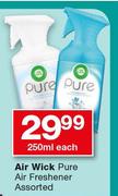 Air Wick Pure Air Freshner Assorted-250ml Each