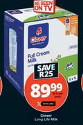 Clover Long Life Milk-6 x 1Ltr Pack
