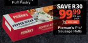 Pieman's Pie/Sausage Rolls-4/6 Per Pack