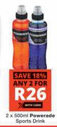 Powerade Sports Drink-2 x 500ml