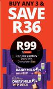 Cadbury Dairy Milk Chocolate Slab-3 x 150g
