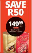 Lindt Lindor Chocolate Cornets-200g Each