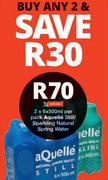 Aquelle Still/Sparkling Natural Spring Water-2 x 6 x 500ml Per Pack