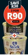 Stork Country Spread 40% Fat Spread-2 x 1Kg