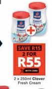 Clover Fresh Cream-2 x 250ml
