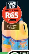 Clover Tropika Dairy Fruit Mix-2 x 2L