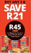 Royco Dry Cook In Sauce/Potato Bake/Pasta Sauce-For 3