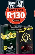 Jacobs/L'Or Coffee Capsules-2 x 10 Per Pack