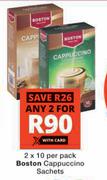 Boston Cappuccino Sachets-2 x 10 Per Pack