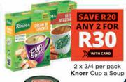 Knorr Cup A Soup-2 x 3/4 Per Pack