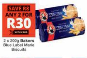 Bakers Blue Label Marie Biscuits-2 x 200g