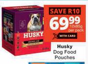 Husky Dog Food Pouches-12 x 85g Per Pack