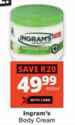 Ingram's Body Cream-450ml 