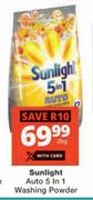 Sunlight Auto 5 In 1 Washing Powder-2Kg