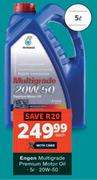 Engen 5L 20W-50 Multigrade Premium Motor Oil
