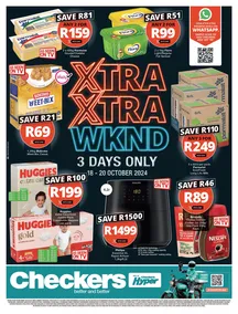 Checkers KwaZulu-Natal : Xtra Xtra Wknd (18 October - 20 October 2024)