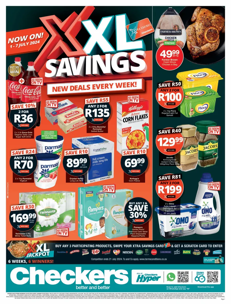 Checkers KwaZulu-Natal : XXL Savings (1 July - 7 July 2024) — m.guzzle ...