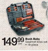 Bush Baby 18 Piece Gourmet Braai Set-Per Set