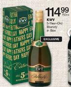 KWV 5 Year Old Brandy In Box-750ml