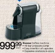 Sienna Coffee Machine