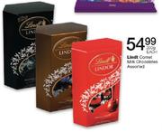 Lindt Cornet Milk Chocolates Assorted-200g Each