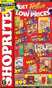 Shoprite KwaZulu-Natal : Get Festive With Our Low Prices (09 December - 29 December 2024)