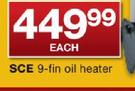 Sce 9 Fin Oil Heater