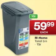 M-Home 15L Toilet Bin
