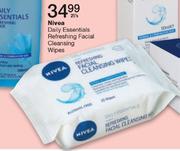 Nivea Daily Essentials Refreshing Facial Cleansing Wipes-25's