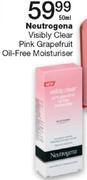 Neutrogena Visibly Clear Pink Grapefruit Oil-Free Moisturiser-50Ml