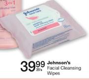 Johnson's Facial Cleansing Wipes-25's