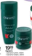 Ingram's Camphor Lotion 400ml/Cream 300ml-Each