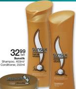 Sunsilk Shampoo 400ml/Conditioner 350ml-Each