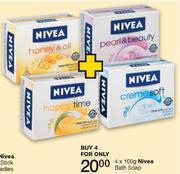 Nivea Bath Soap-4x100g