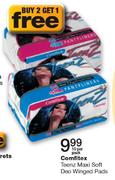 Comfitex Teenz Maxi Soft Deo Winged Pads-Per 10 Pack