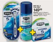 Schick Hydro 5 Blades+Schick Shaving Gel 240ml+Schick Hydro 5 Razor