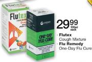 Flutex Cough Mixture/Flu Remedy One-Day Flu Cure-100ml Each