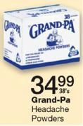 Grand-Pa Headache Powders-38's