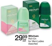 Mitchum Roll-On For Men/Ladies Assorted-50ml Each