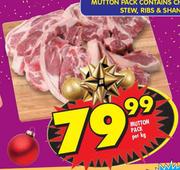 Mutton Pack-Per kg
