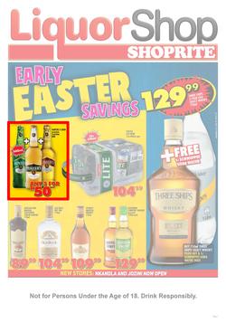 Shoprite KwaZulu-Natal : Liquorshop  (14 Mar - 31 Mar 2019), page 1