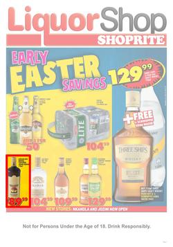 Shoprite KwaZulu-Natal : Liquorshop  (14 Mar - 31 Mar 2019), page 1