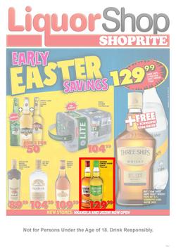 Shoprite KwaZulu-Natal : Liquorshop  (14 Mar - 31 Mar 2019), page 1