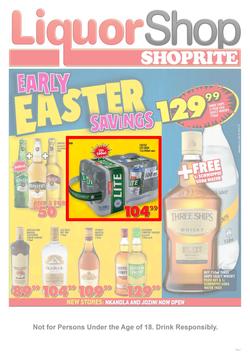Shoprite KwaZulu-Natal : Liquorshop  (14 Mar - 31 Mar 2019), page 1