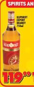 Klipdrift Export Brandy-750ml