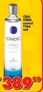 Ciroc Vodka-750ml Each