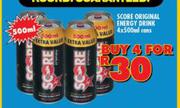 Score Original Energy Drink-4x500ml Cans