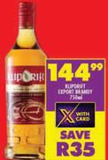Klipdrift Export Brandy-750ml